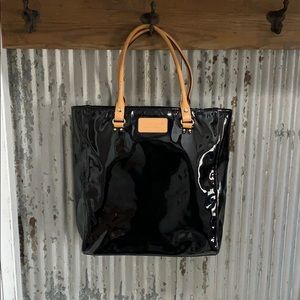 Black Patent Leather Kate Spade Tote
